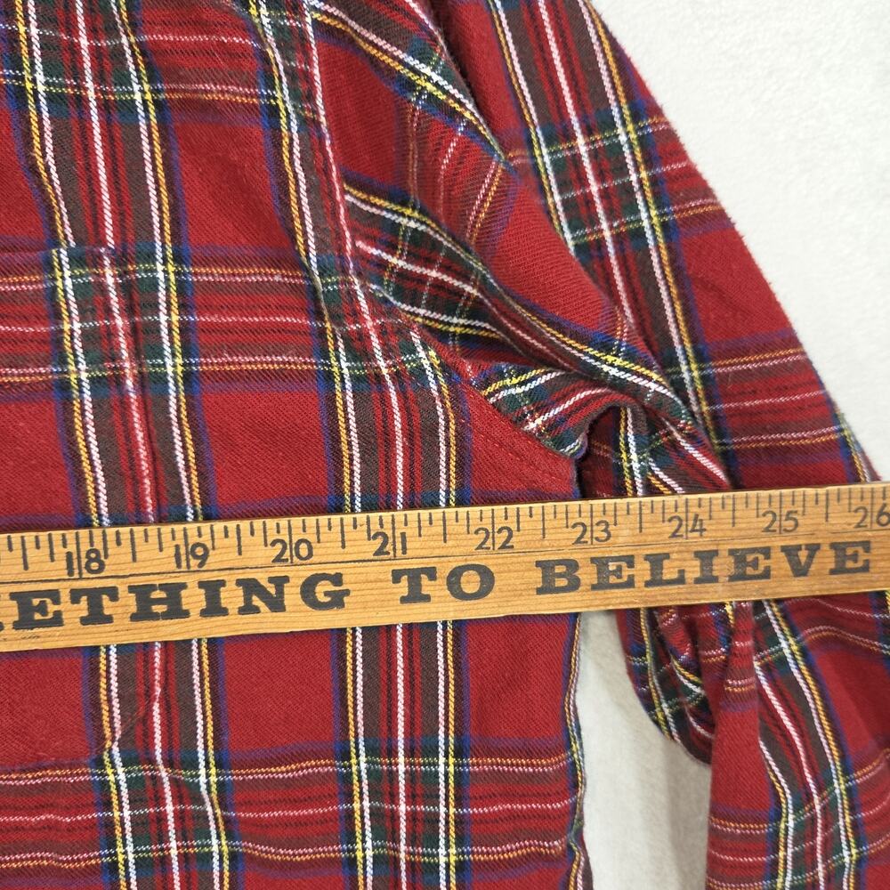 Vtg LL Bean Mens Shirt Sz XXXL Red Plaid Gorpcore Long Sleeve Gorpcore Collared - Picture 13 of 16